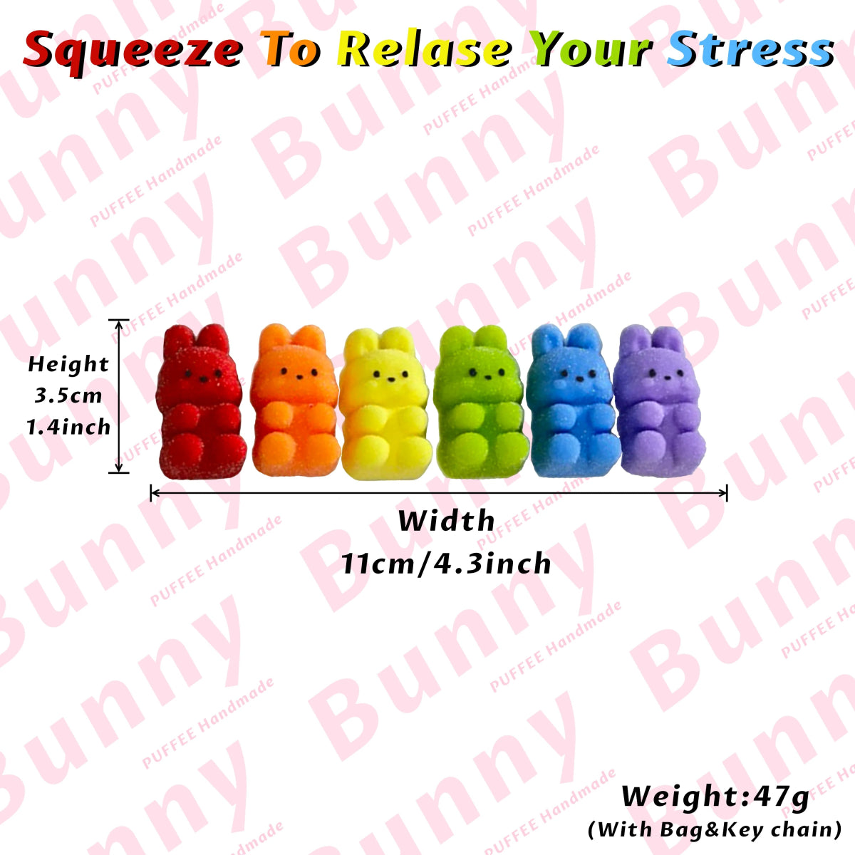Taba Squishy Rainbow Bunny Puppy Taba Bunny and Puppy - The Squishy Bake Shop