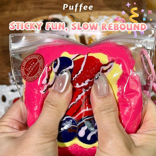 Taba Squishy Strawberry Cheese Toast Taba - The Squishy Bake Shop