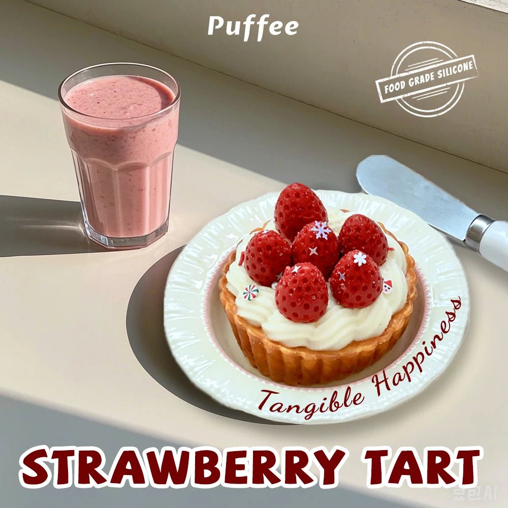 Taba Squishy Strawberry Tart Taba Bread - The Squishy Bake Shop